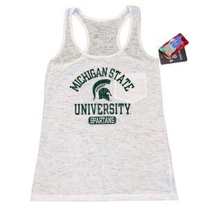 Michigan State University Tank Top MSU Burnout